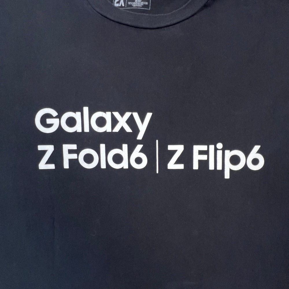 Samsung Galaxy T-Shirt Mens 2XL Black Z Fold6 Z Flip6 AI Promo Tech Graphic Tee - Picture 2 of 10